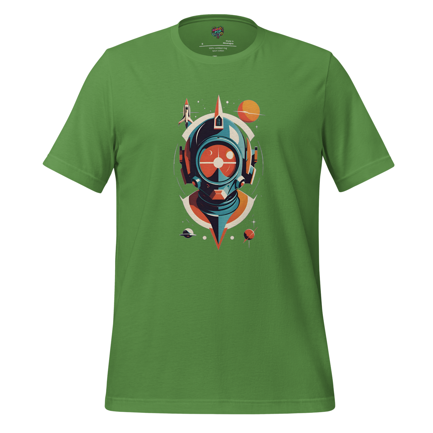 Space Man Astronaut Tee — Vintage Galaxy Style Leaf