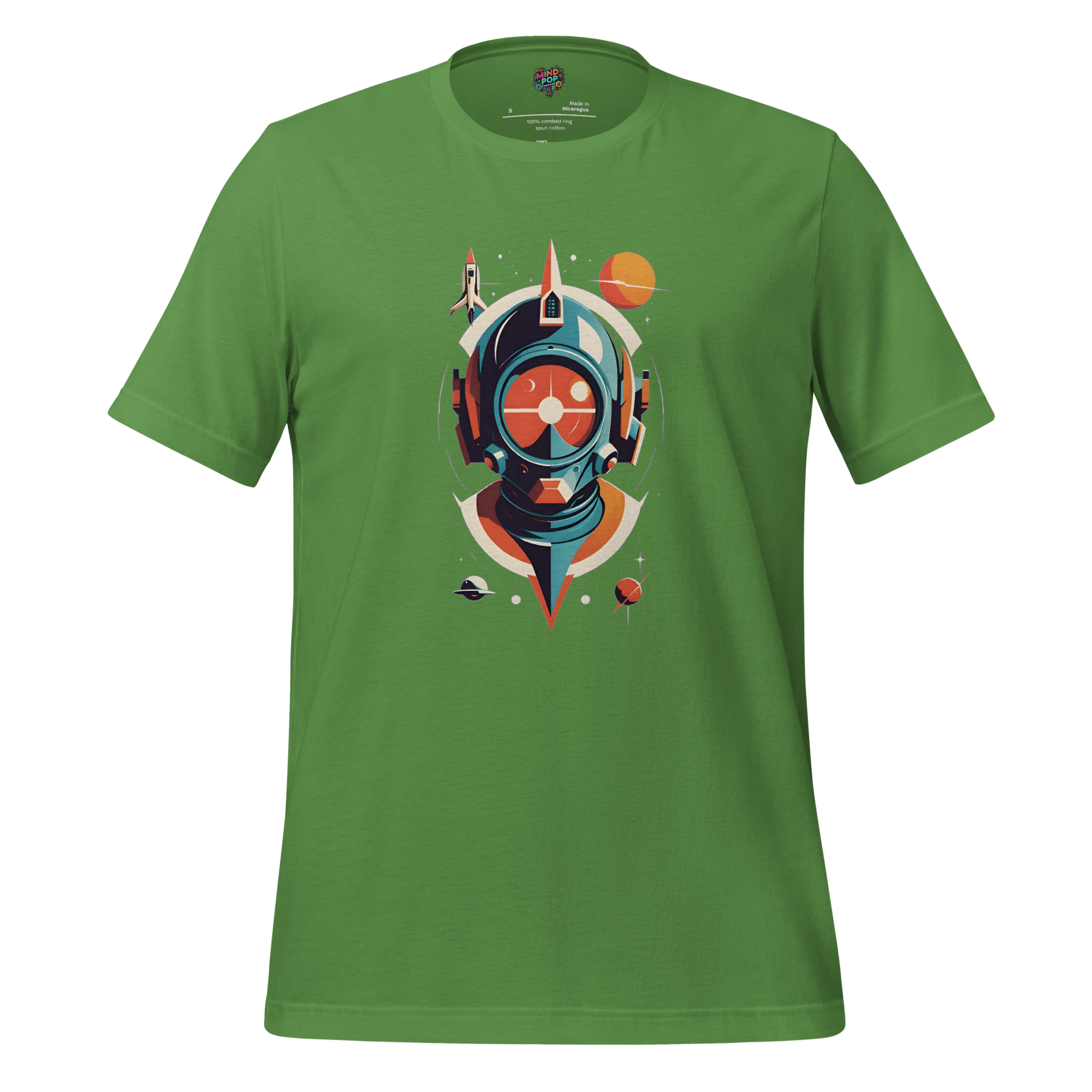 Space Man Astronaut Tee — Vintage Galaxy Style Leaf