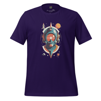 Space Man Astronaut Tee — Vintage Galaxy Style Team Purple