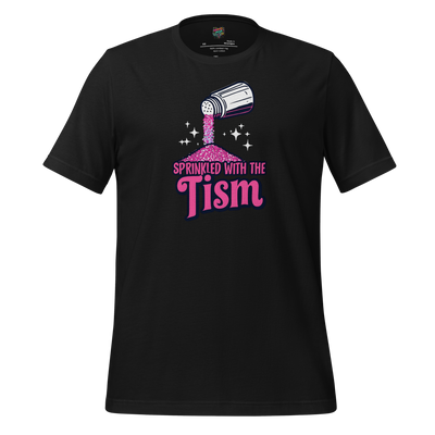 Sprinkled with the ’Tism Glitter Shaker Neurospicy Humor Tee Vintage Black