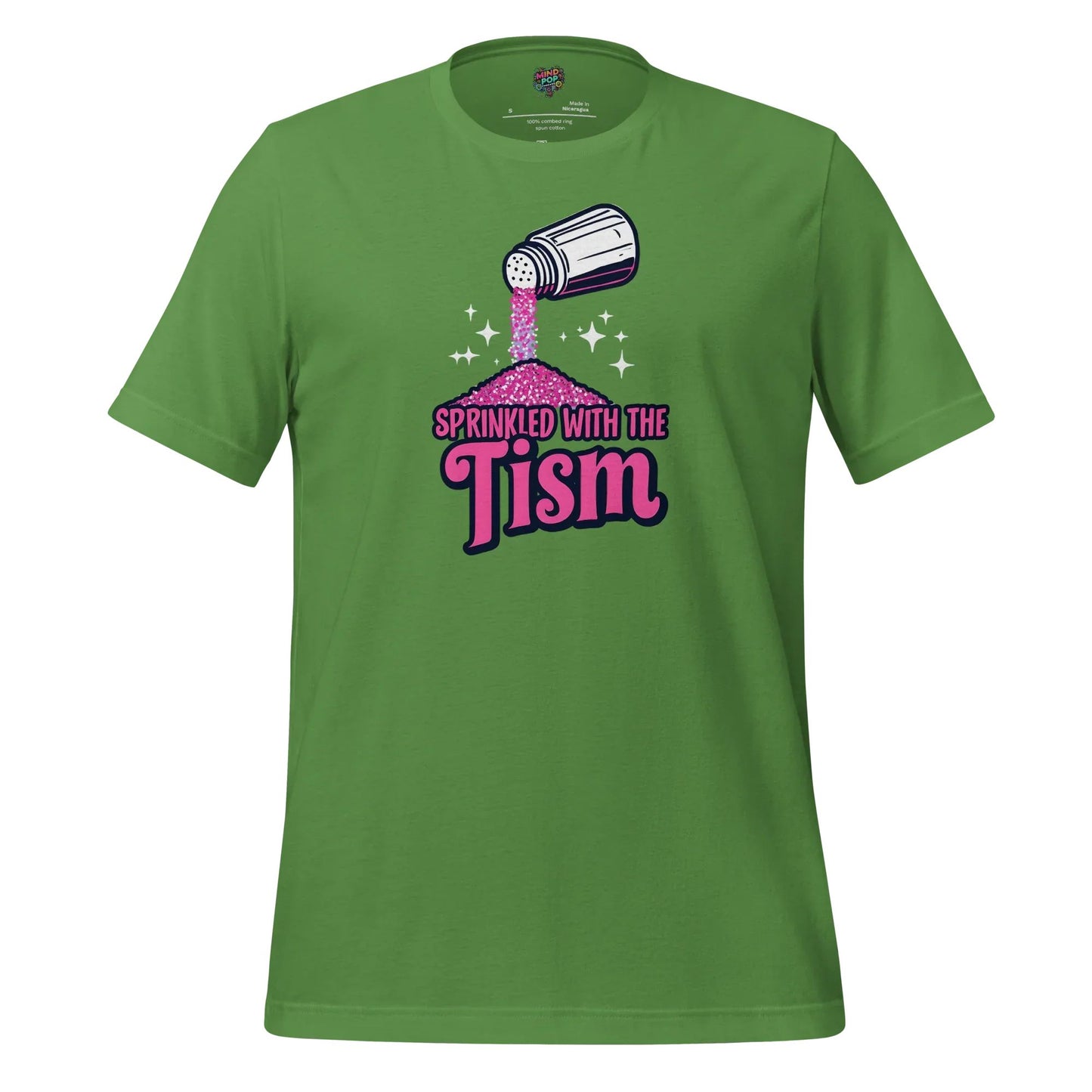 Sprinkled with the ’Tism Glitter Shaker Neurospicy Humor Tee Leaf