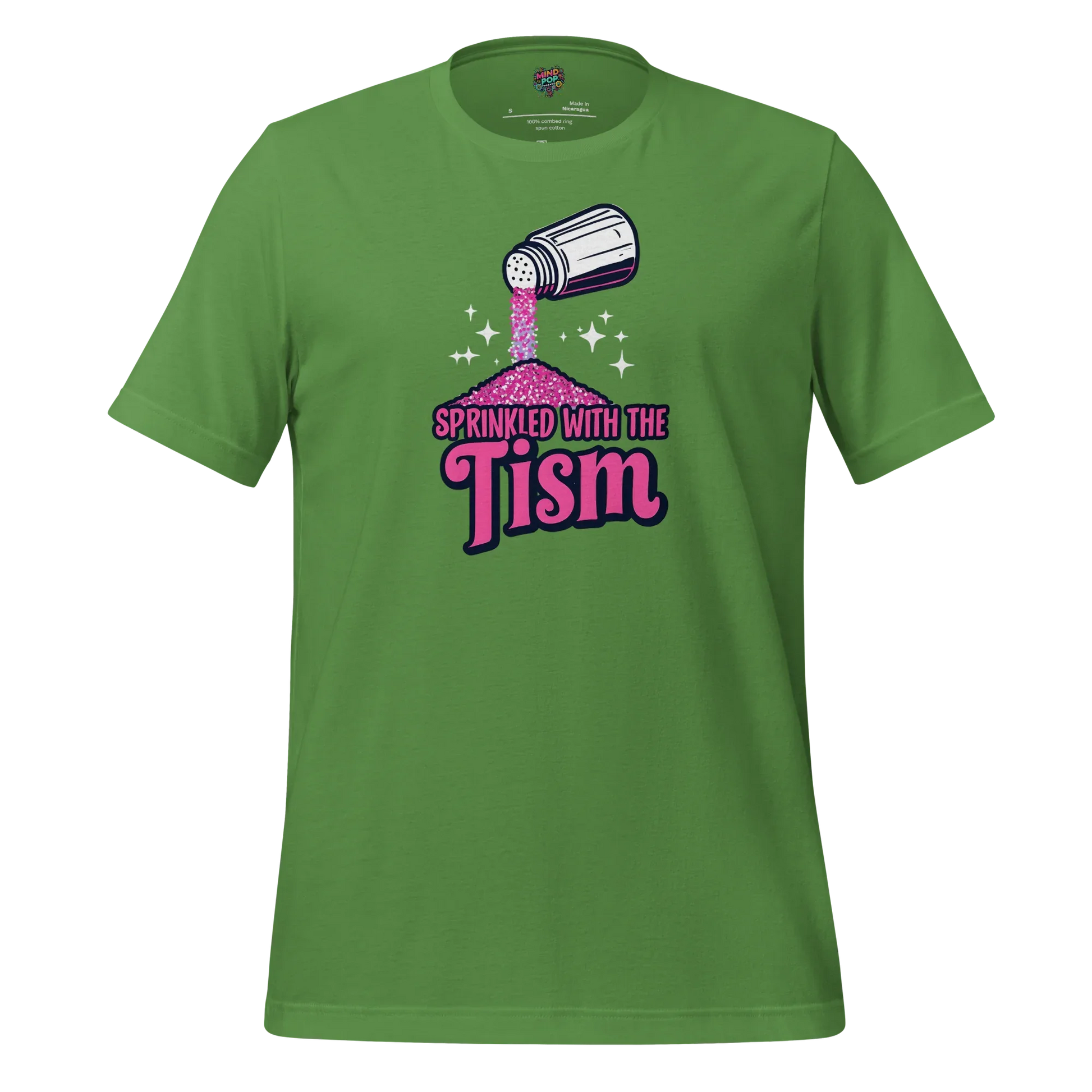 Sprinkled with the ’Tism Glitter Shaker Neurospicy Humor Tee Leaf