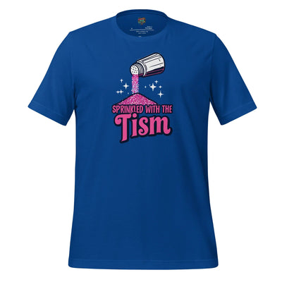 Sprinkled with the ’Tism Glitter Shaker Neurospicy Humor Tee True Royal