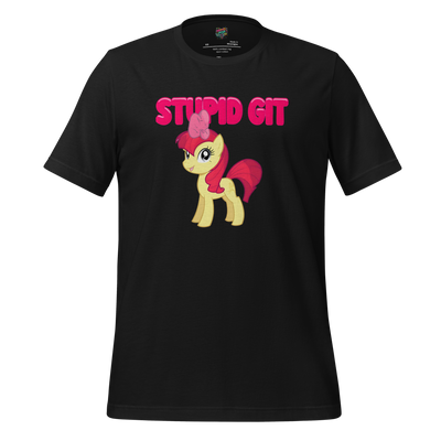 Stupid Git Unicorn Shirt Vintage Black