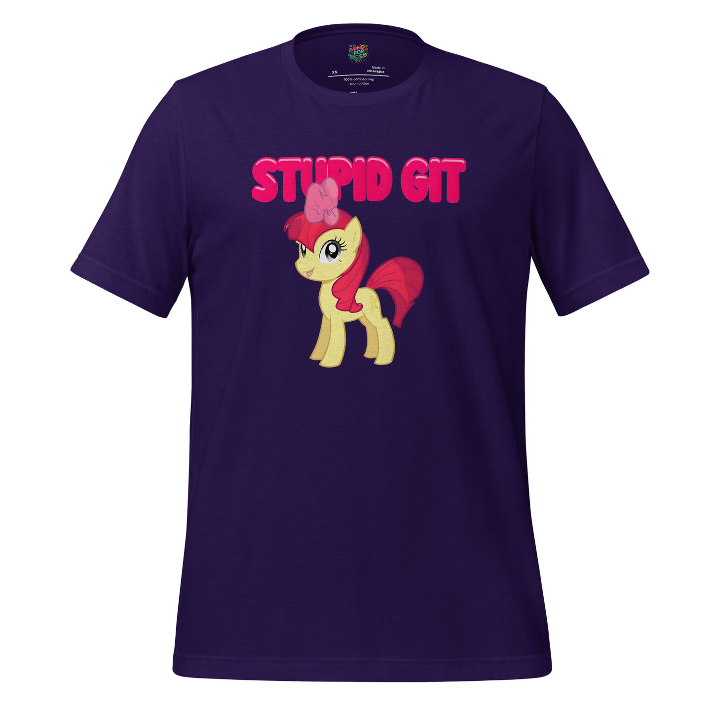 Stupid Git Unicorn Shirt Team Purple