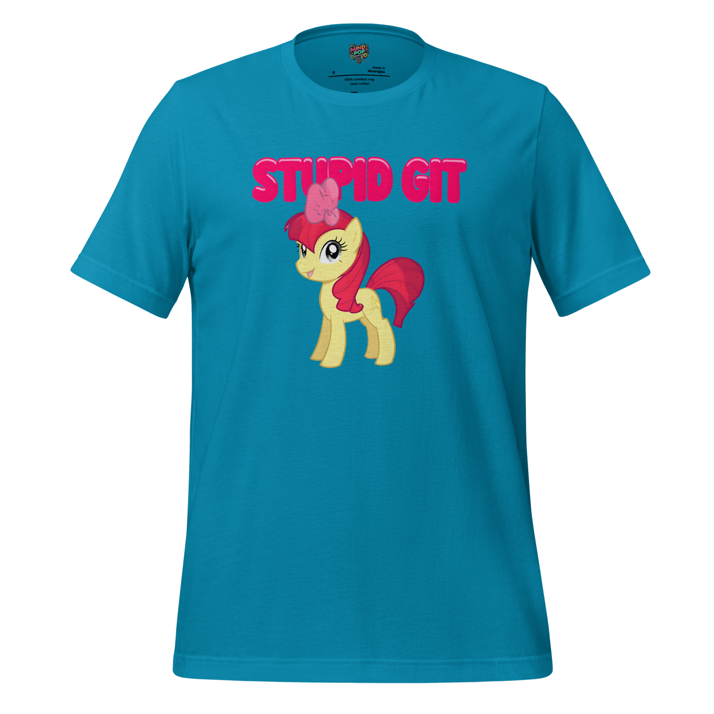 Stupid Git Unicorn Shirt Aqua