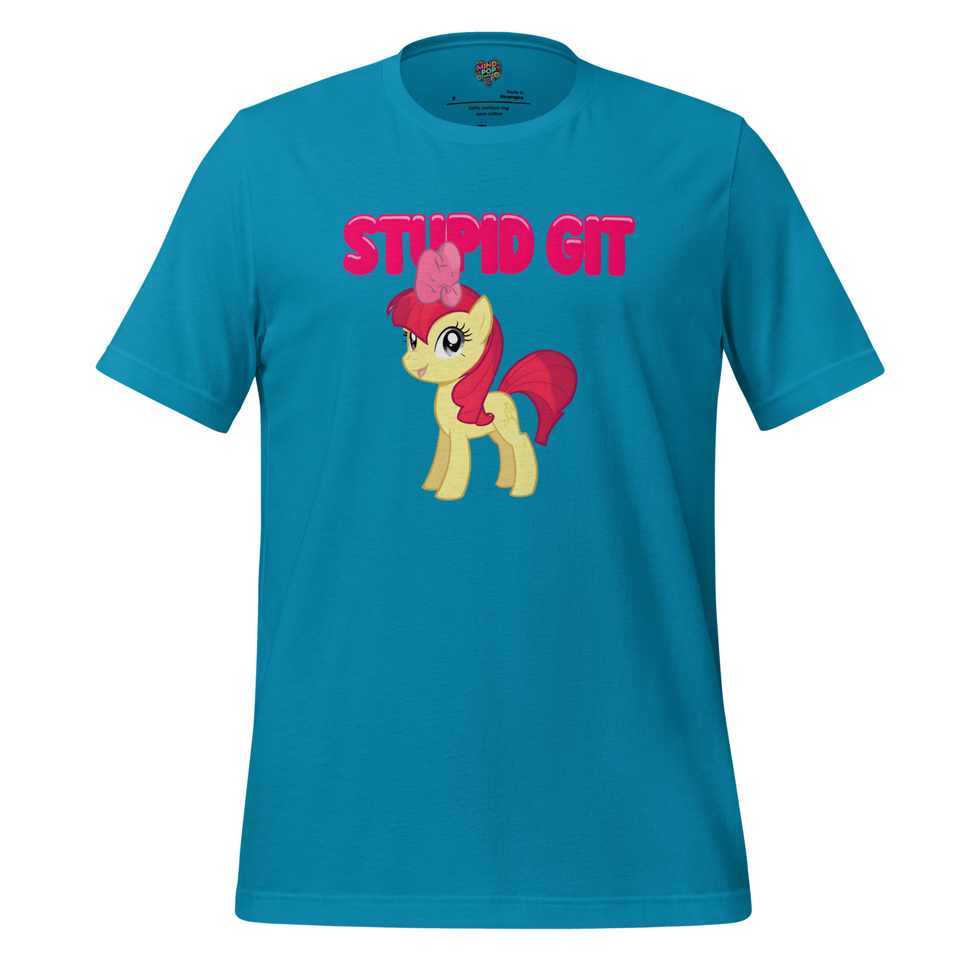 Stupid Git Unicorn Shirt Aqua