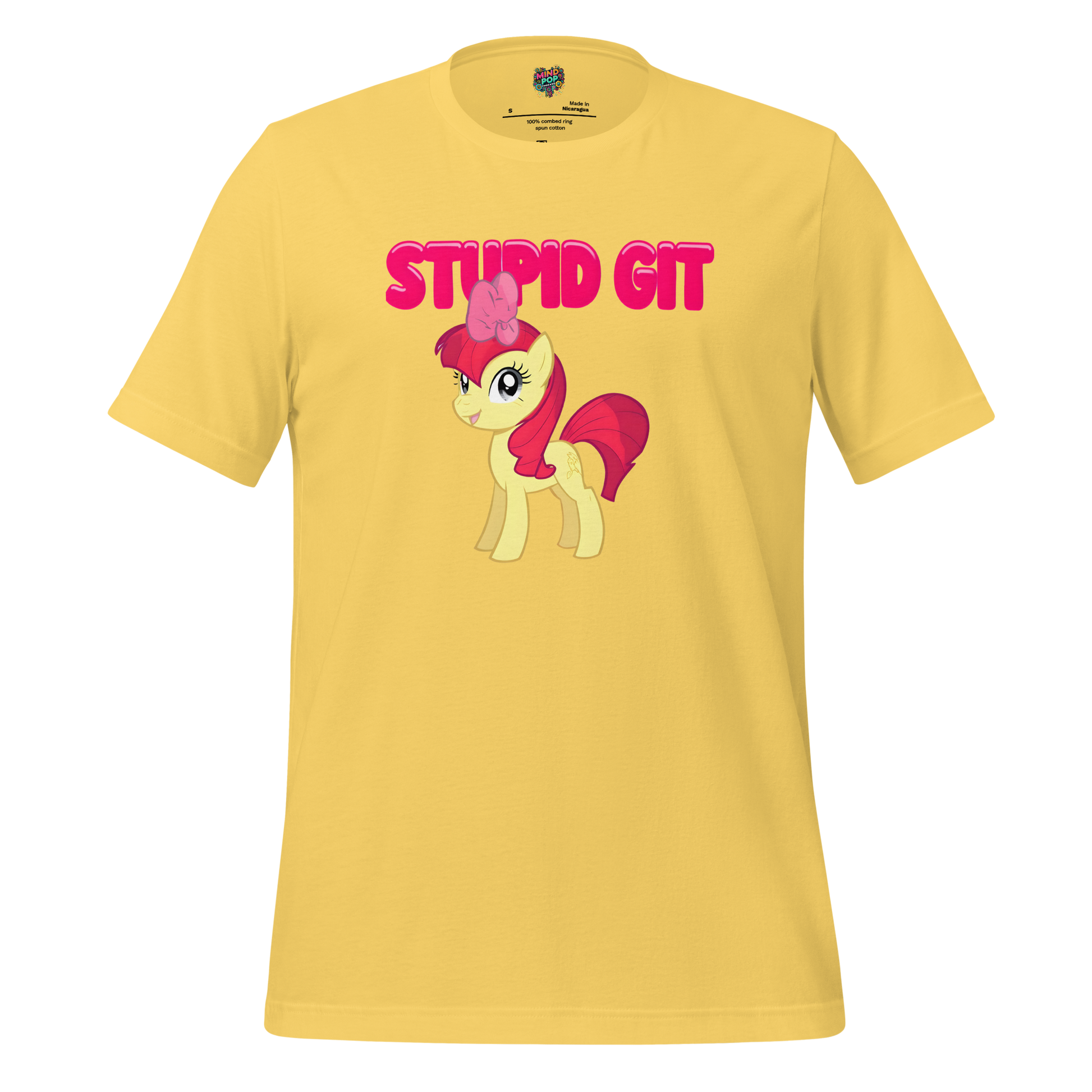 Stupid Git Unicorn Shirt Yellow