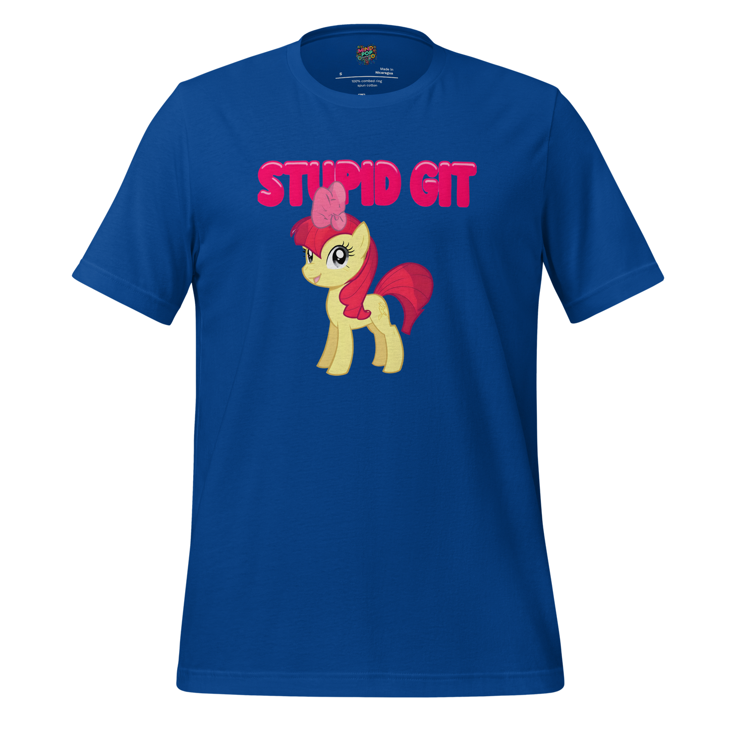 Stupid Git Unicorn Shirt True Royal