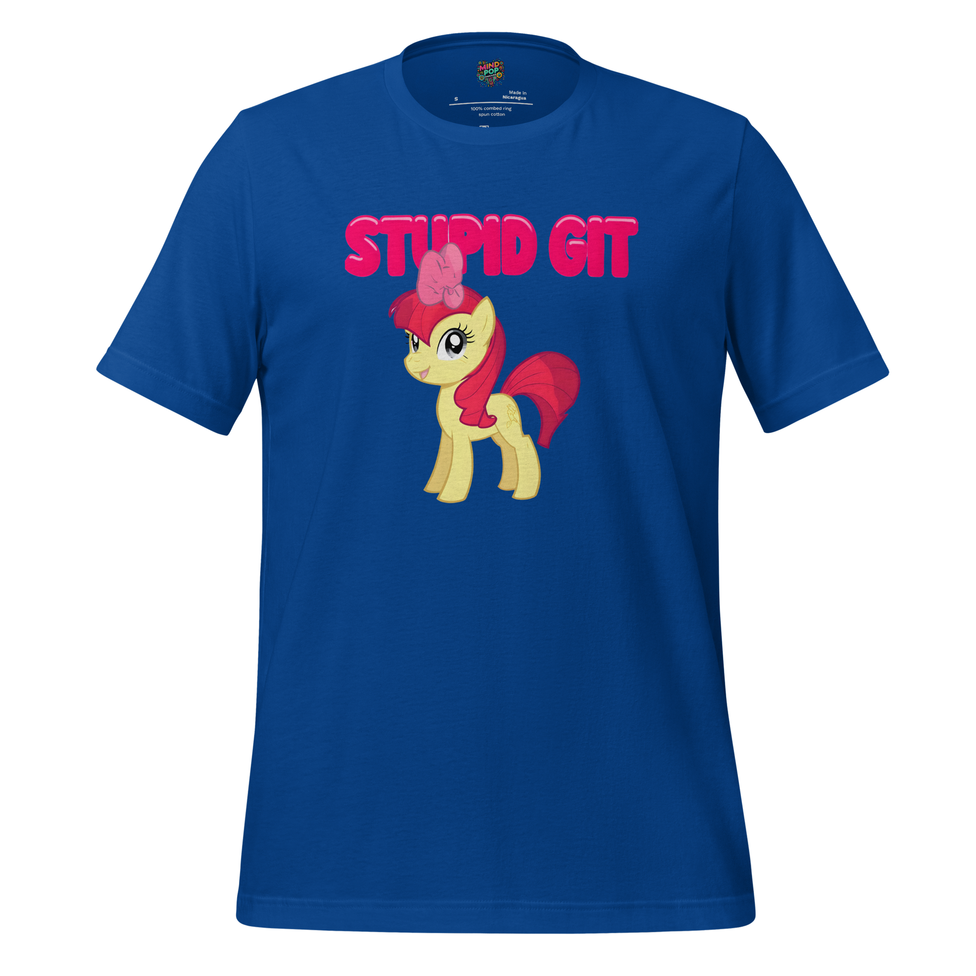 Stupid Git Unicorn Shirt True Royal