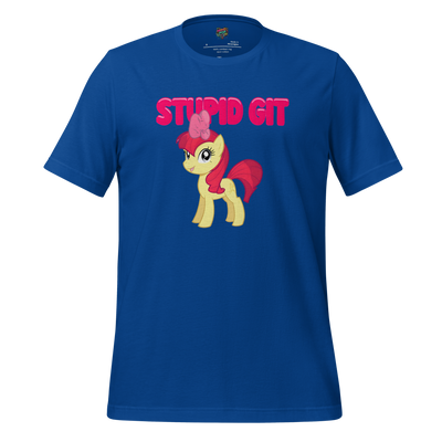 Stupid Git Unicorn Shirt True Royal