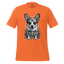 Sugar Skull Corgi Day of the Dead Cotton Shirt Orange