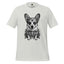 Sugar Skull Corgi Day of the Dead Cotton Shirt Silver