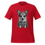 Sugar Skull Corgi Day of the Dead Cotton Shirt Red