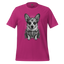 Sugar Skull Corgi Day of the Dead Cotton Shirt Berry