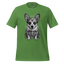 Sugar Skull Corgi Day of the Dead Cotton Shirt Leaf