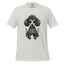 Sugar Skull Day of the Dead Poodle Cotton Shirt Silver