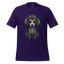 Sugar Skull Day of the Dead Poodle Cotton Shirt Team Purple