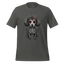Sugar Skull Day of the Dead Poodle Cotton Shirt Asphalt