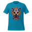 Sugar Skull Pet Memorial Cotton Shirt Aqua