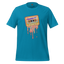 Summer Mix Tape Graphic Tee — Retro 80s Cassette Art Aqua