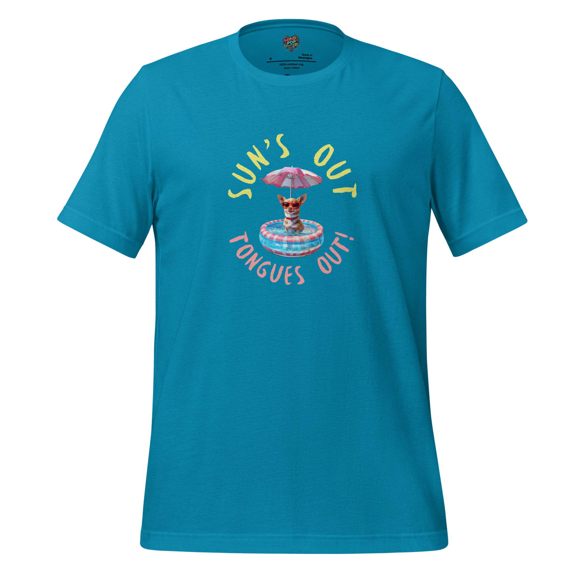 Sun’s Out, Tongues Out Shirt Aqua