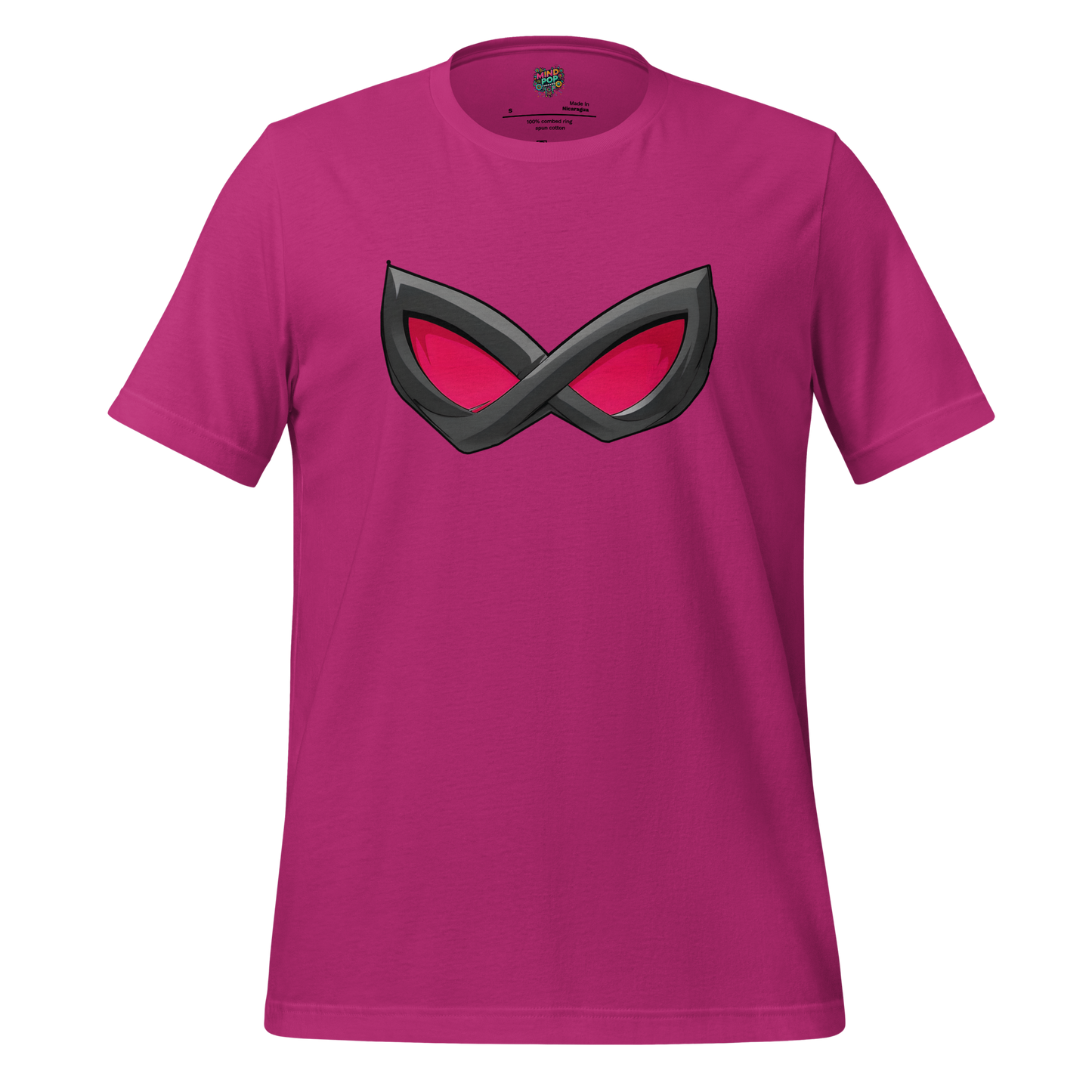 Superhero Mask Shirt Berry