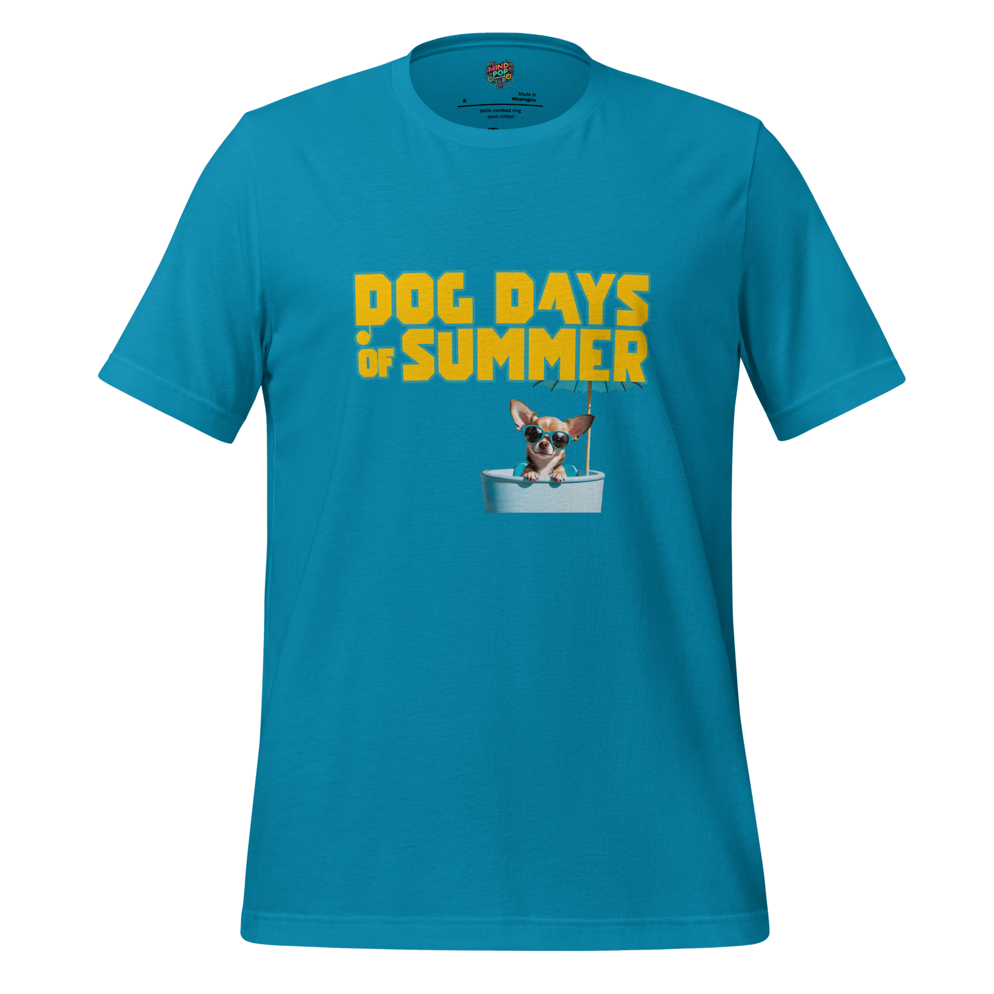 Teacup ChiChi Shirt Dog Days of Summer Aqua