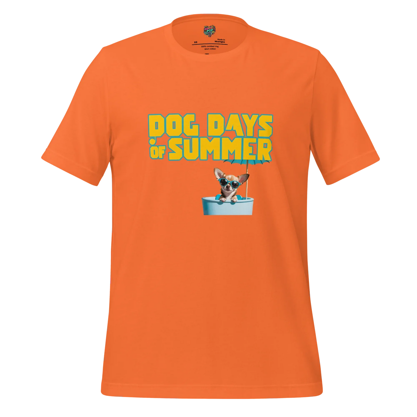 Teacup ChiChi Shirt Dog Days of Summer Orange