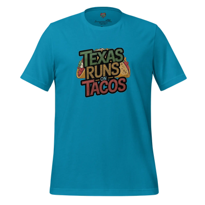 Texas Runs on Tacos Big Taco Aqua