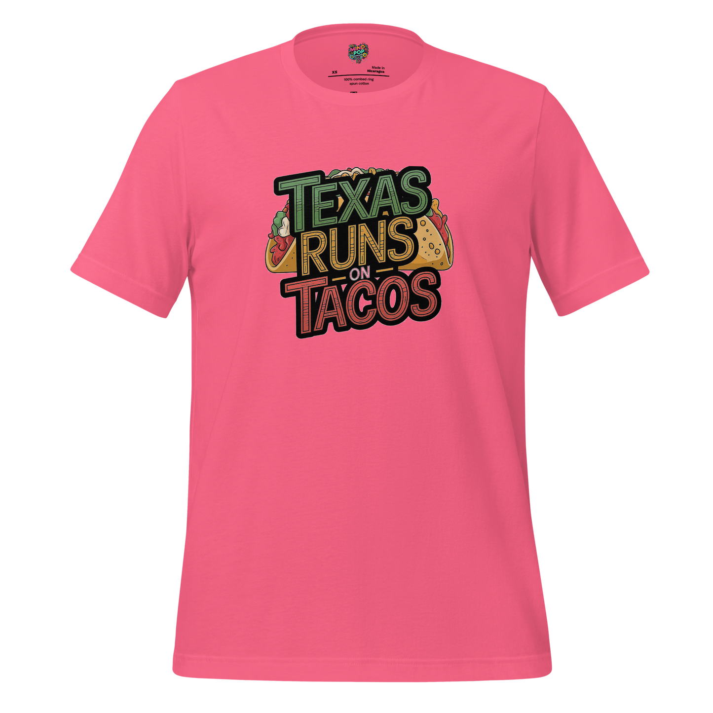 Texas Runs on Tacos Big Taco Charity Pink