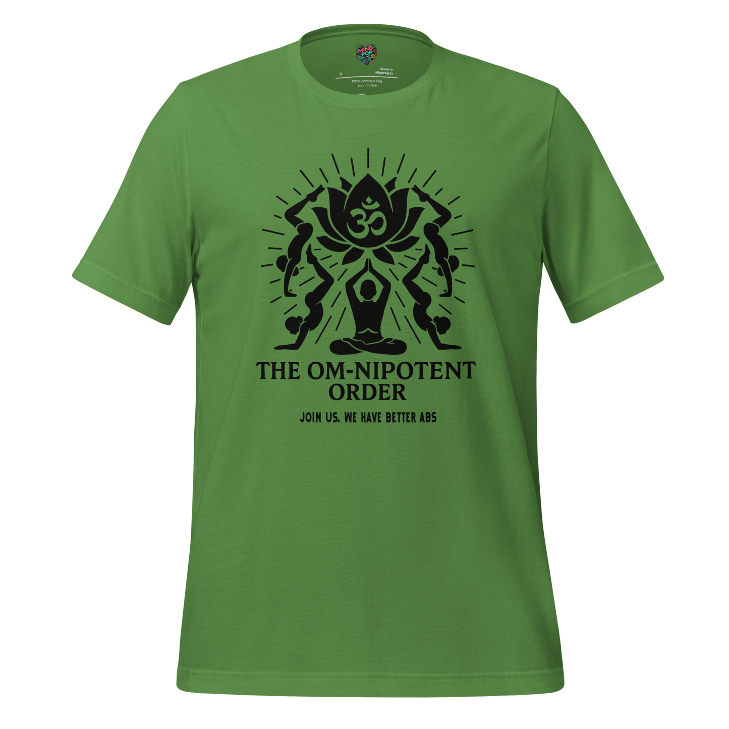 Om-nipotent Order Yoga Tee — Funny Cult Shirt Leaf