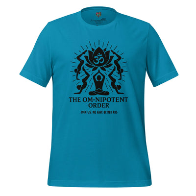 Om-nipotent Order Yoga Tee — Funny Cult Shirt Aqua