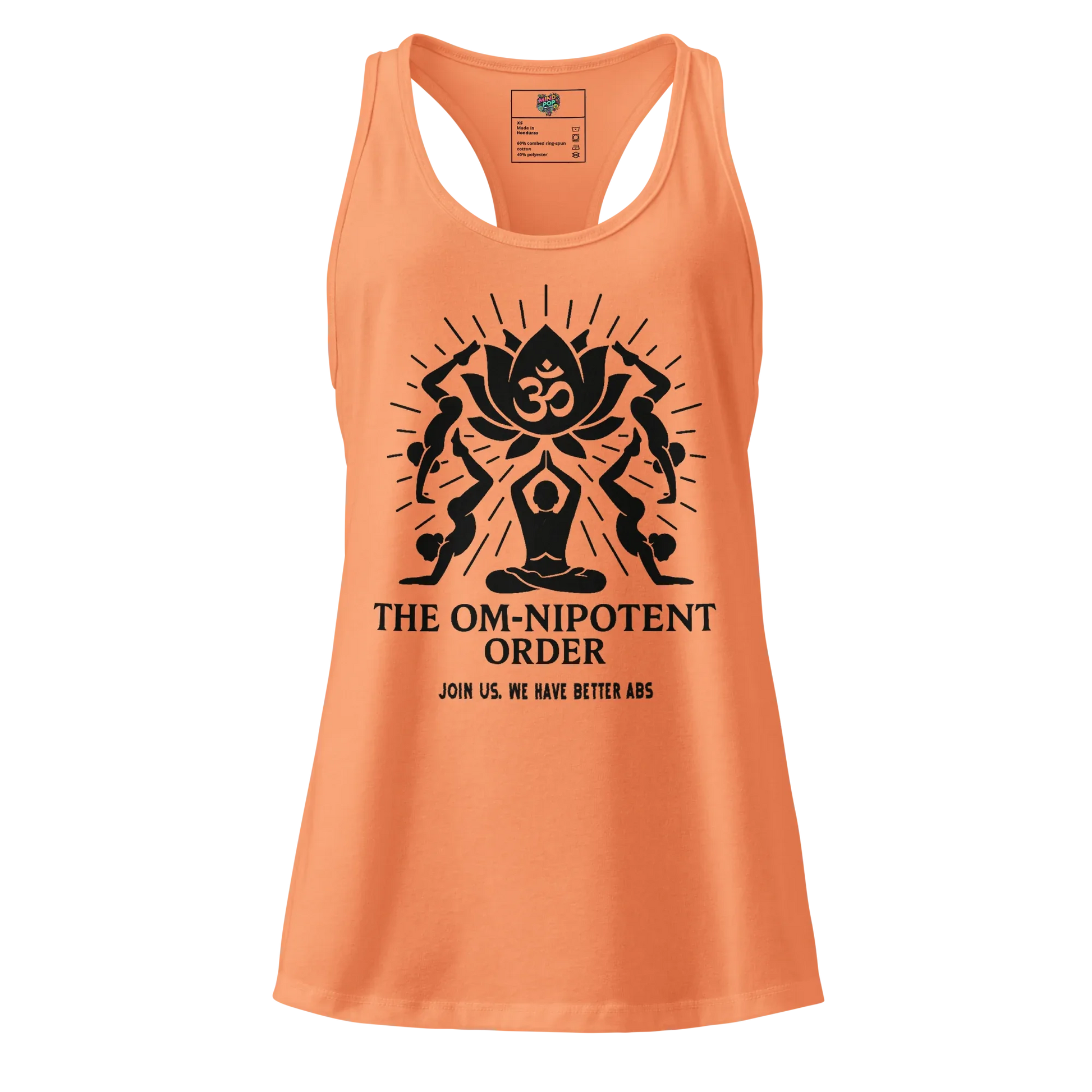 The Omnipotent Order fitted racerback tank top Light Orange