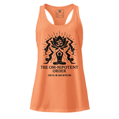 The Omnipotent Order fitted racerback tank top Light Orange