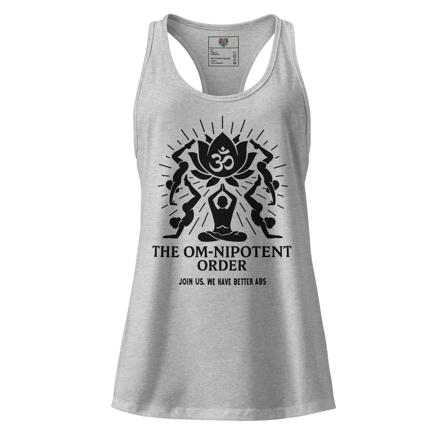 The Omnipotent Order fitted racerback tank top Heather gray
