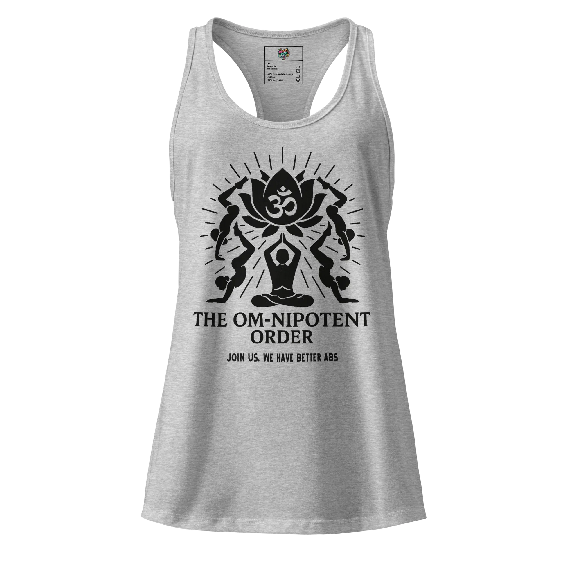 The Omnipotent Order fitted racerback tank top Heather gray