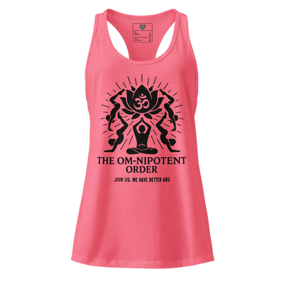 The Omnipotent Order fitted racerback tank top Hot Pink