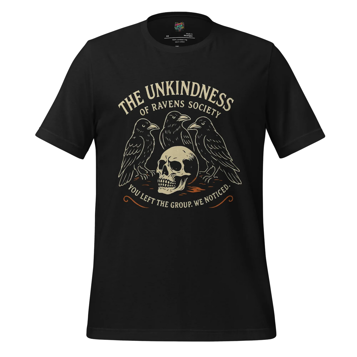 The Unkindness Raven Cult Shirt Vintage Black