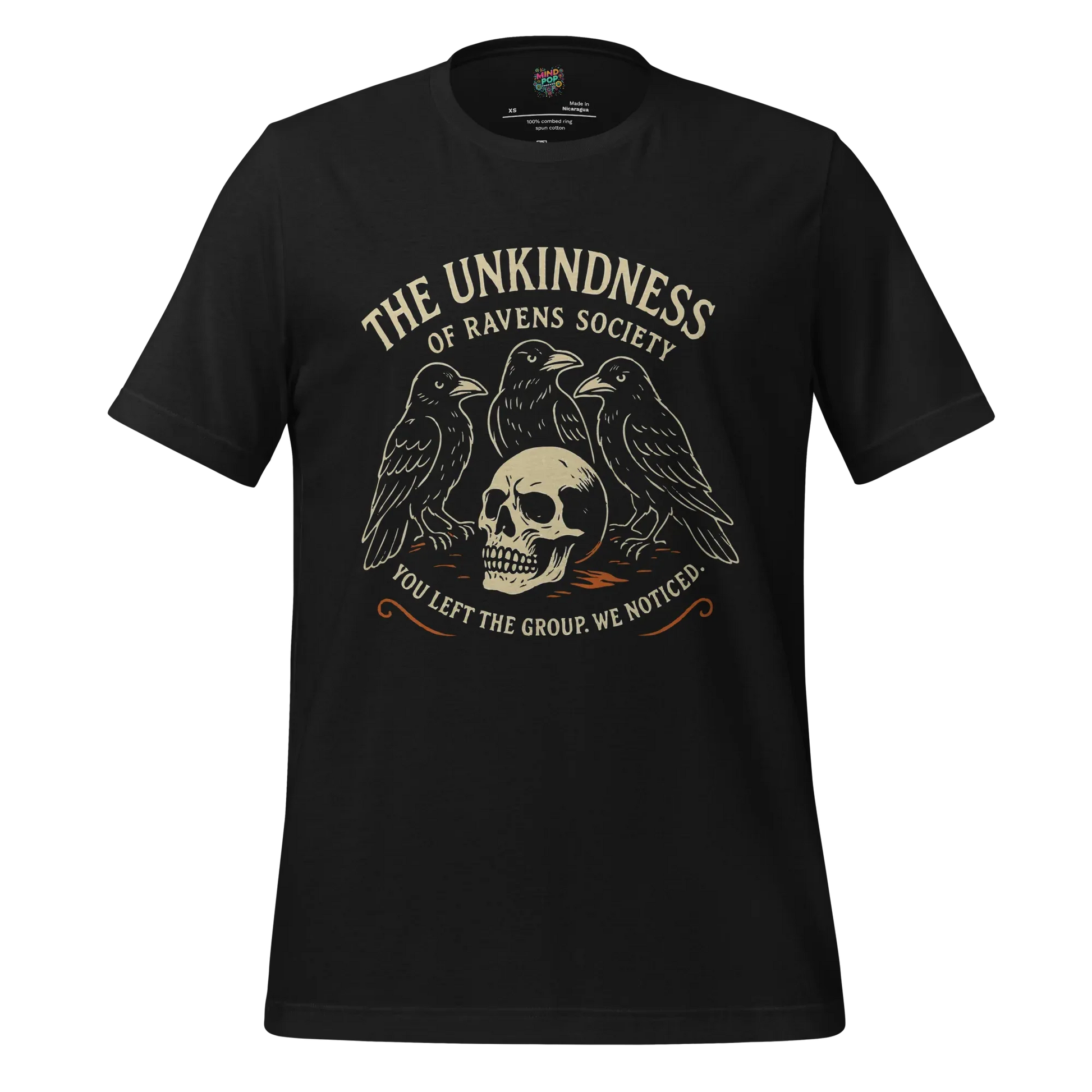 The Unkindness Raven Cult Shirt Vintage Black
