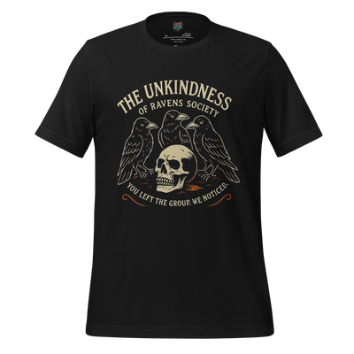 The Unkindness Raven Cult Shirt Vintage Black