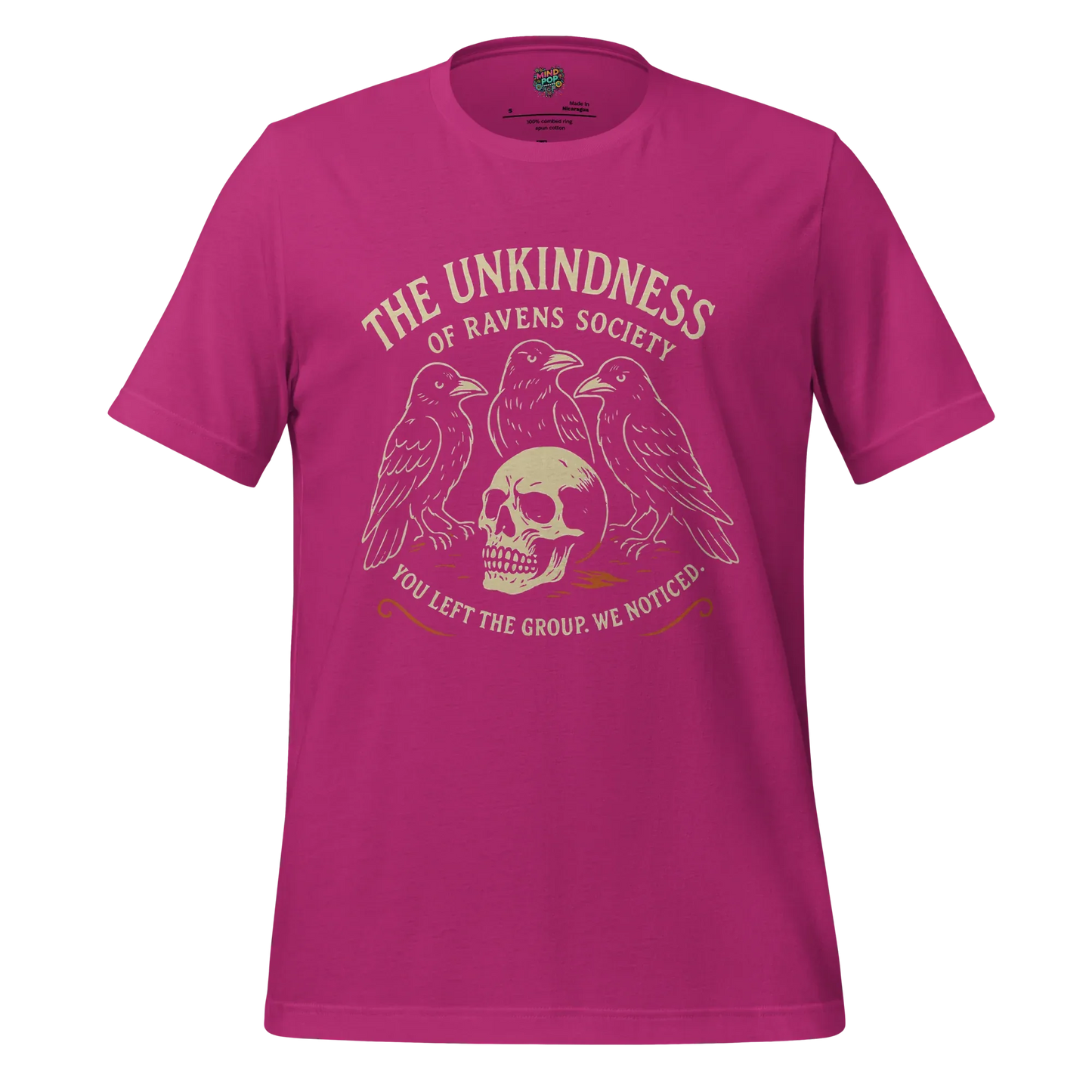The Unkindness Raven Cult Shirt Berry