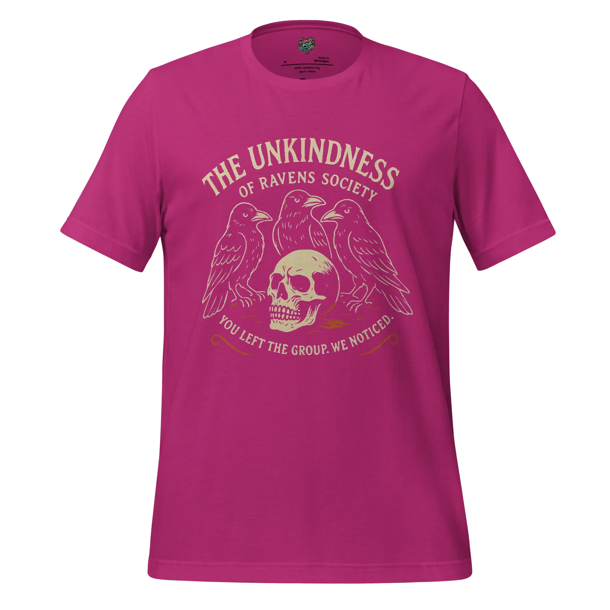 The Unkindness Raven Cult Shirt Berry