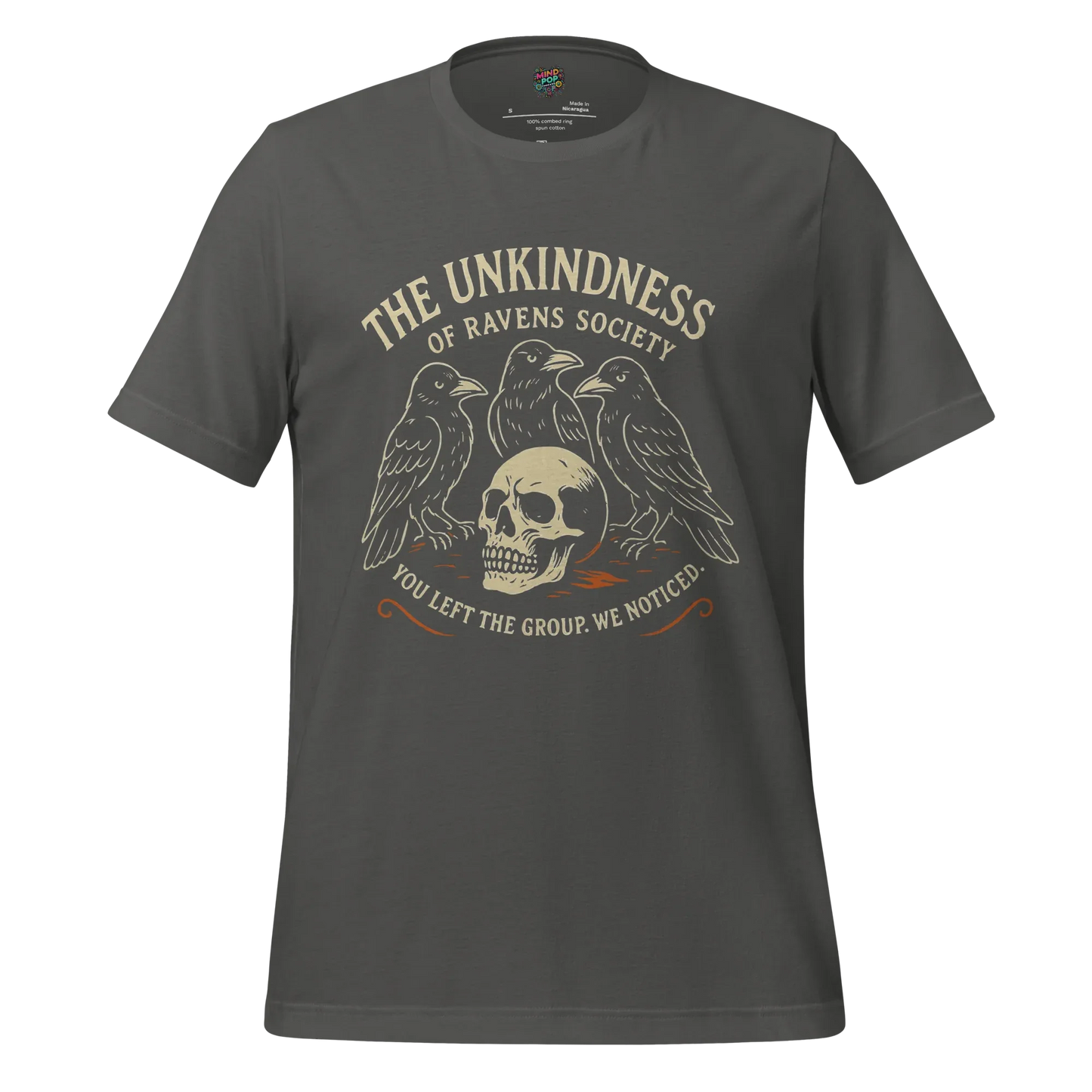 The Unkindness Raven Cult Shirt Asphalt