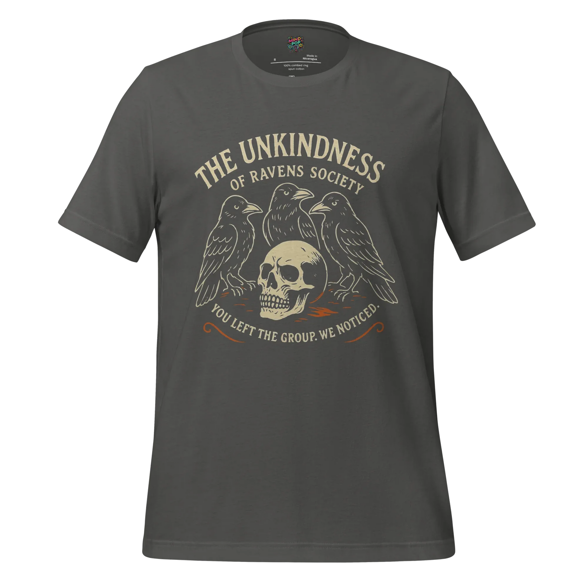 The Unkindness Raven Cult Shirt Asphalt