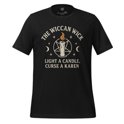 The Wiccan Wick Candle Cult Tee — Witchy Humor Shirt Vintage Black