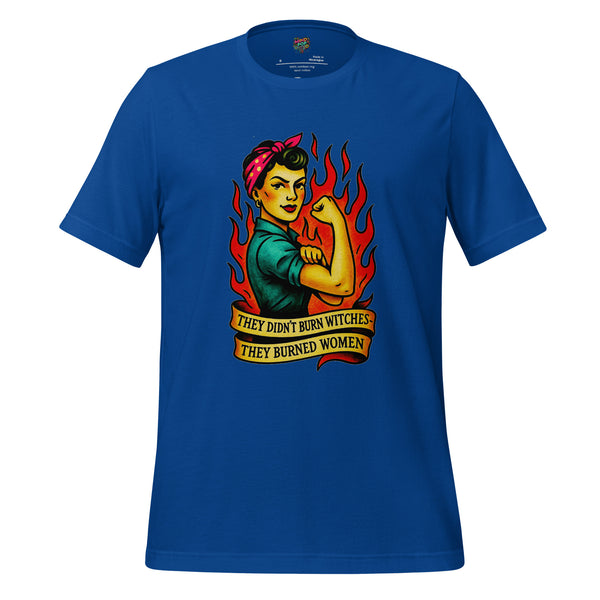 They Didn't Burn Witches Graphic Tee - tshirt - MPopTop - True Royal - 4XL - 8988806_5322