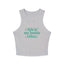 This is My Inside Voice Yoga & Pilates fitted Micro-rib Racer tank Athletic Heather