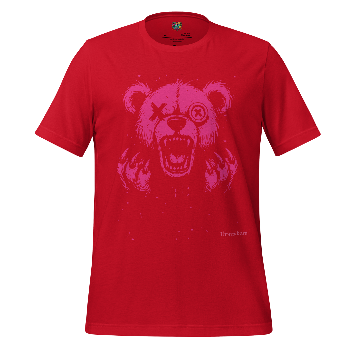 Threadbare Bear - Creepy Cute Shirt Red