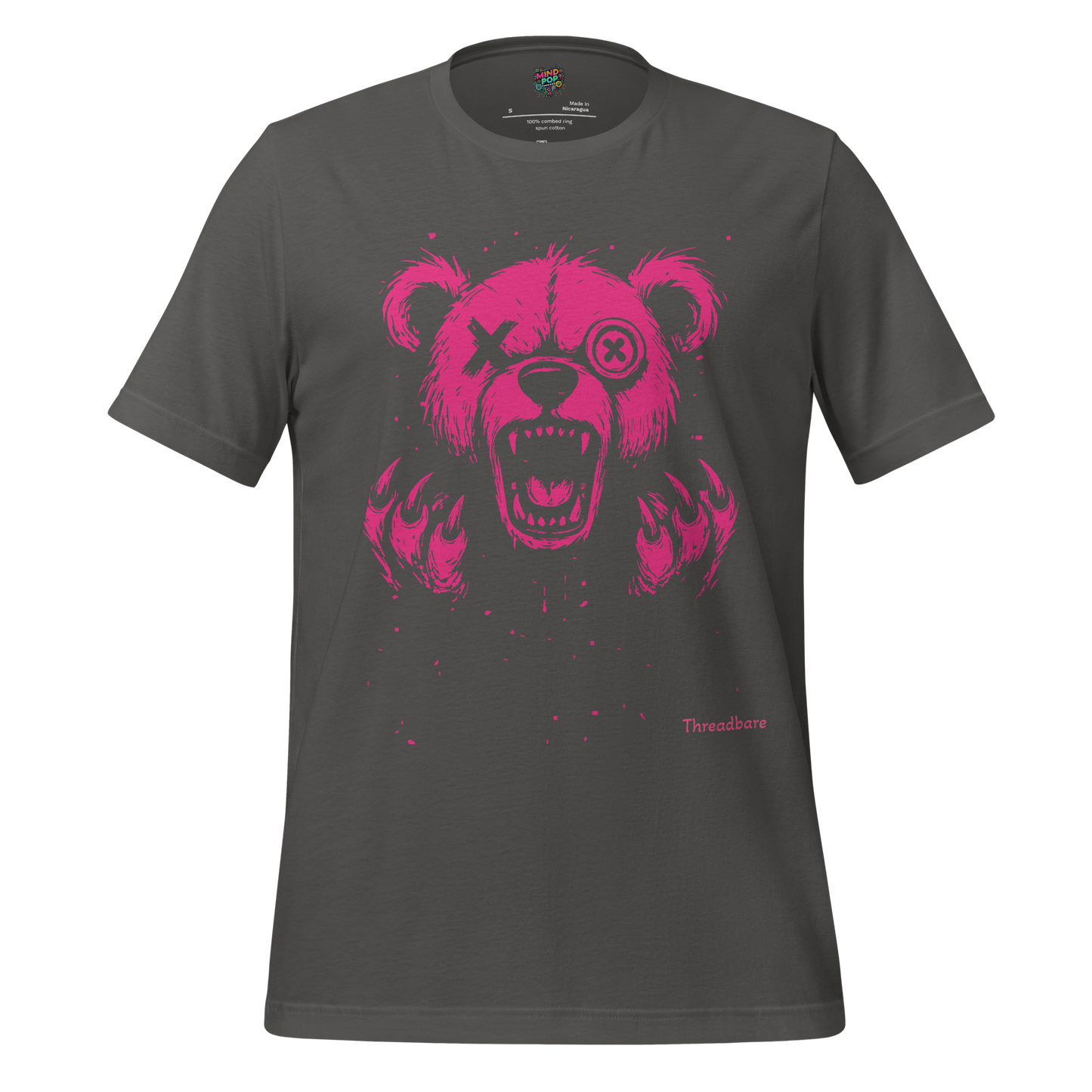 Threadbare Bear - Creepy Cute Shirt Asphalt